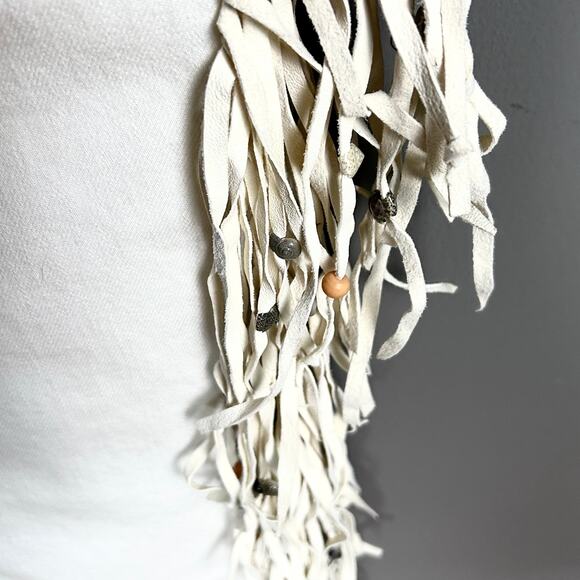 Ralph Lauren jeans size 26 flare fringe beaded western coastal cowboy white - Picture 4 of 10